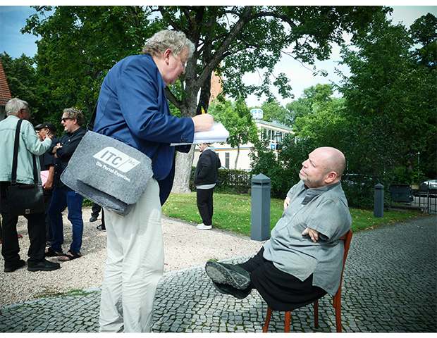 Sänger Thomas Quasthoff aufgenommen am 01.09.2023 am Rande der Jahres-Pressekonferenz im Schlosspark Theater in Berlin Steglitz. © BY XAMAX