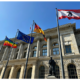 Das Abgeordnetenhaus Berlin mit Regenbogenbeflaggung (Foto: LSU Berlin)